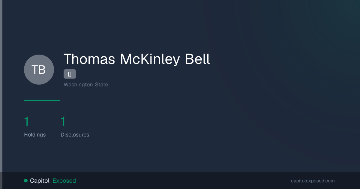 Thomas McKinley Bell | CapitolExposed