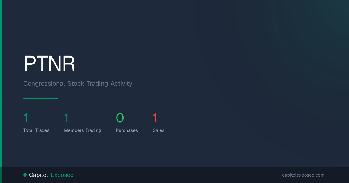 PTNR | Congressional Trading Activity | CapitolExposed